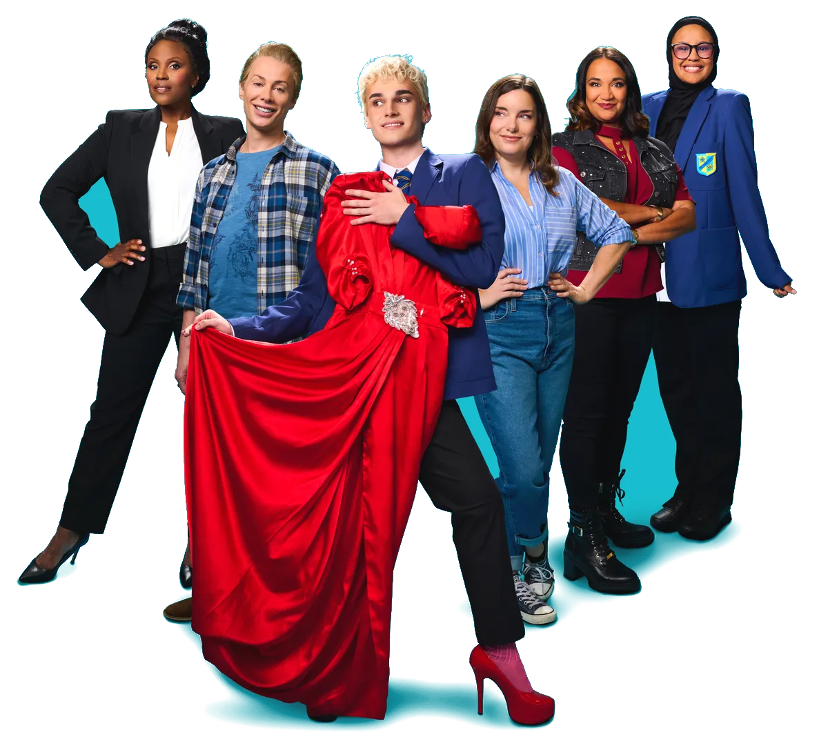 The cast of Everybody's Talking About Jamie